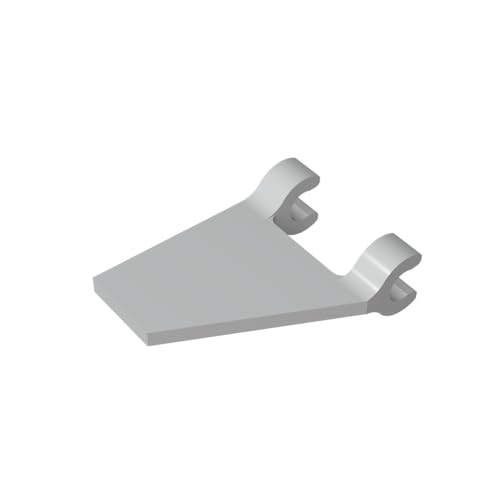 TYCOLE Gobricks GDS-895 Flag 2 x 2 Trapezoid Compatible with 44676 All Major Brick Brands,Building Blocks,Parts and Pieces (194 Light Bluish Gray(071),30 PCS) von TYCOLE