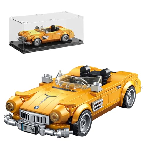 TYCOLE Supersportwagen-Bausteinset mit Vitrine, Rennwagen-Bausätze, Konstruktionsspielzeug, Automodell zum Sammeln, Weihnachts-und Geburtstagsgeschenk für Erwachsene und Kinder ab 6 Jahren (313 Teile) von TYCOLE