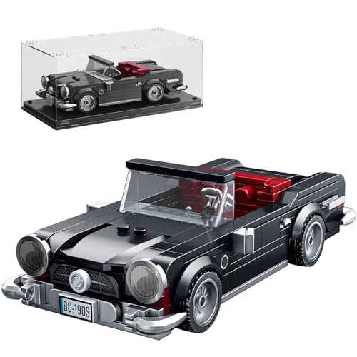 TYCOLE Super Schnell Bauset Rennwagen Modellauto mit Vitrine, Bausteine Bauspielzeug für Kinder und Autofans, Sportwagen Automodell Geschenk für Junge 6 Jahre und Erwachsene and Kids von TYCOLE