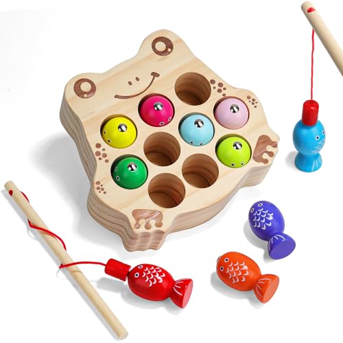 TYFYH Magnetisches Angelspiel Holzspielzeug Montessori Spielzeug 2 3 4 Jahre, Kinderspielzeug 2 Jahre, Fische Angeln Spiel 2 Jahre, Lernspielzeug Motorikspielzeug für Kinder ab 2 3 4 5 Jahre TYFYH Magnetisches Angelspiel Holzspielzeug Montessori Spielzeug 2 3 4 Jahre, Kinderspielzeug 2 Jahre, Fische Angeln Spiel 2 Jahre, Lernspielzeug Motorikspielzeug für Kinder ab 2 3 4 5 Jahre von TYFYH