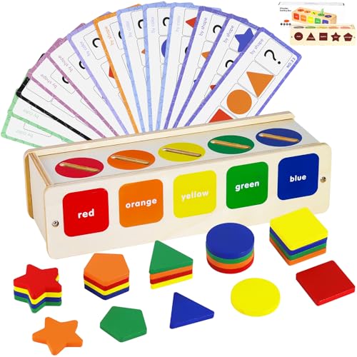 TYFYH Sortierspiel, Montessori Spielzeug ab 2 Jahr, Farbsortierung & Stapeln Passende Lernsortierspielzeug für Kleinkinder, Lernspielzeug, Geburtstagsgeschenk für 2 jährige Kinder von TYFYH
