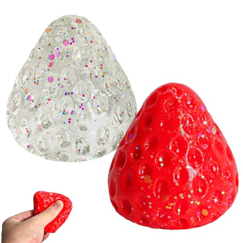 TYFYH Taba Squishy 2 Stück Squishy Erdbeere, Anti Stress Spielzeug, Squeeze Toy, Sensorisches Quetschspielzeug für Angst Relief, Stressbälle Erdbeere für Erwachsene Kinder TYFYH Taba Squishy 2 Stück Squishy Erdbeere, Anti Stress Spielzeug, Squeeze Toy, Sensorisches Quetschspielzeug für Angst Relief, Stressbälle Erdbeere für Erwachsene Kinder von TYFYH