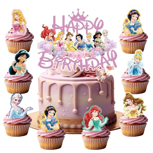 29 Stück Tortendeko-Set, Kinder Geburtstag Deko, Cake Topper, Geeignet für Kinderkuchendekoration von TYLUSPA