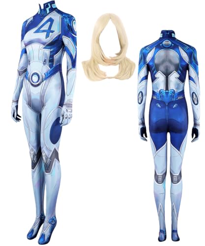 TYRHDJZQ Anime Bluw Elastic Jumpsuit Damen Kostüm Outfit Halloween (XXS) von TYRHDJZQ