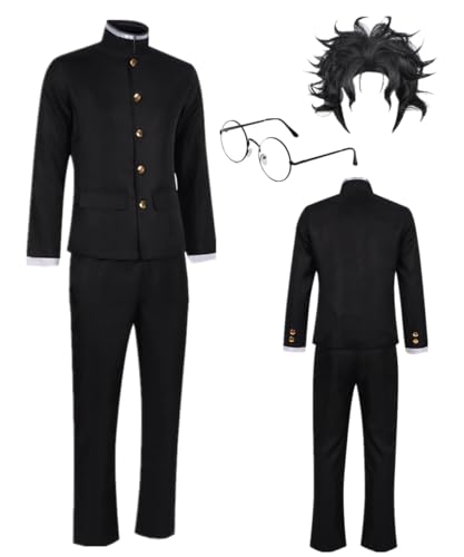 TYRHDJZQ Anime Cosplay Schwarz JK Uniform Herren Kostüm Outfit Halloween (US(L)) von TYRHDJZQ