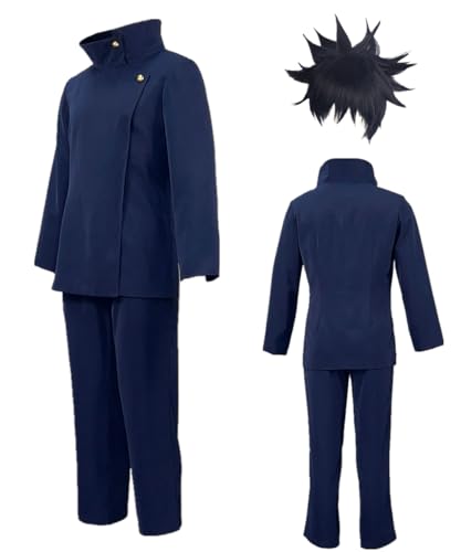 TYRHDJZQ Anime Herren-Kostüm mit Stehkragen, Mantel, Hose, Uniform, Halloween, Cosplay, Größe XL von TYRHDJZQ