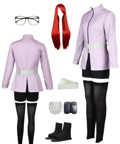 TYRHDJZQ Anime-Kostüm, violett, Mantel, Shorts, Damen-Outfit, Halloween, Cosplay (US (3XL) von TYRHDJZQ