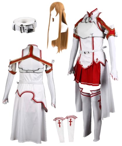 TYRHDJZQ Anime-Kostüm, weißes Kleid für Damen, Halloween, Cosplay (US(XL)) von TYRHDJZQ