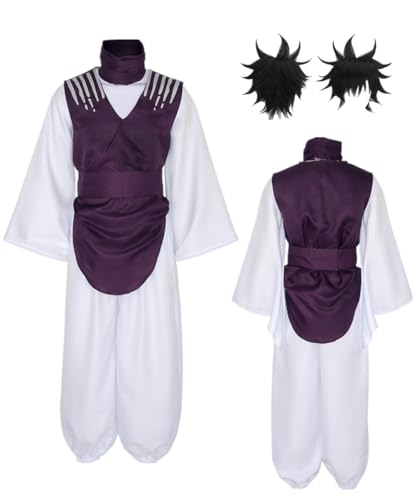 TYRHDJZQ Anime Lila Weste Weiß Anzug Herren Kostüm Outfit Halloween (Small) von TYRHDJZQ