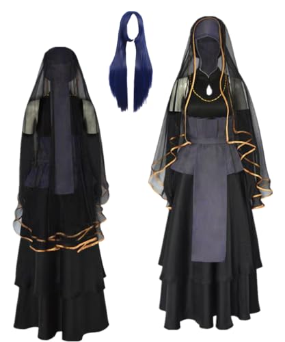 TYRHDJZQ Anime Movie Lila Hochzeitskleid Damen Outfit Halloween Kostüm (US(L)) von TYRHDJZQ