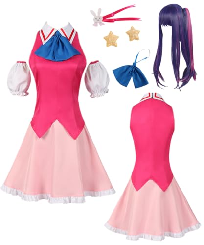 TYRHDJZQ Anime Red Dress JK Bühnenkostüm Damen Uniform Kostüm Halloween (Pink JK, US(S)) von TYRHDJZQ