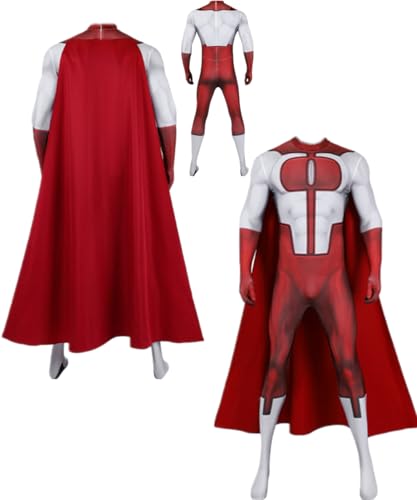 TYRHDJZQ Anime Roter Umhang Overall Umhang Herren Kostüm Cosplay Halloween (US(S)) von TYRHDJZQ