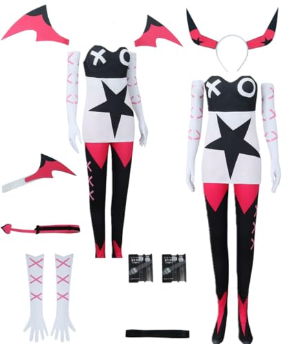 TYRHDJZQ Anime White Bustier Pantihose Damen Kostüm Outfit Halloween Cosplay (XS) von TYRHDJZQ