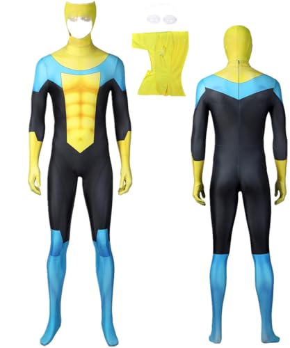TYRHDJZQ Anime schwarzer elastischer Jumpsuit für Herren, Halloween-Outfit (US-M)) von TYRHDJZQ
