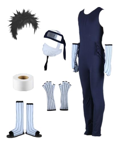 TYRHDJZQ Blauer Anime-Overall für Herren, Outfit, Halloween, Cosplay (Größe 3XL) von TYRHDJZQ