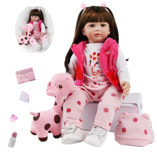 TYRUGD Reborn Babies 24 "60 cm Handgemachte Realistische Babypuppen Mädchen Weiches Silikon Vinyl Wie EIN echtes Baby Neugeborenes Baby Reborn Puppen TYRUGD Reborn Babies 24 "60 cm Handgemachte Realistische Babypuppen Mädchen Weiches Silikon Vinyl Wie EIN echtes Baby Neugeborenes Baby Reborn Puppen von TYRUGD