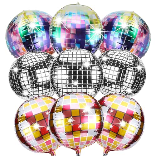 12 Stück Helium Ballons 22 Zoll – 4D Discokugel Deko mit Spiegeleffekt & Glitzerfolie | CE-zertifizierte Mottoparty-Ballons für Geburtstag, Abschlussfeier & Hochzeit 12 Stück Helium Ballons 22 Zoll – 4D Discokugel Deko mit Spiegeleffekt & Glitzerfolie | CE-zertifizierte Mottoparty-Ballons für Geburtstag, Abschlussfeier & Hochzeit von TYSM-CC