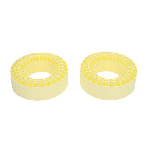 TYTOGE 2pcs 2,2 Zoll Silikonreifen Einlegen Sie Doppelschicht Hohle Reifen -Liner für 1/10 Crawler -Autos (Gelb) von TYTOGE