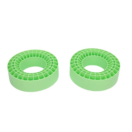 TYTOGE 2pcs 2,2 Zoll Silikonreifen Einlegen Sie Doppelschicht Hohle Reifen -Liner für 1/10 Crawler -Autos (Grün) von TYTOGE