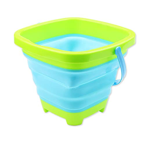 TYTUOO Silikoneimer Eimer Kinder Sand Faltbarer Wasser Sandkasten Platz Party Oldable Zusammenklappbarer Eimer Eimer Strand Reise Eimer Eimer Spielzeug Sommer Outdoor Spielzeug (A, One Size) von TYTUOO