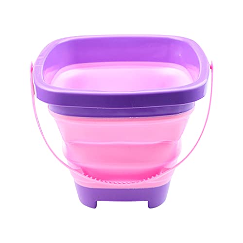 TYTUOO Silikoneimer Eimer Kinder Sand Faltbarer Wasser Sandkasten Platz Party Oldable Zusammenklappbarer Eimer Eimer Strand Reise Eimer Eimer Spielzeug Sommer Outdoor Spielzeug (C, One Size) von TYTUOO