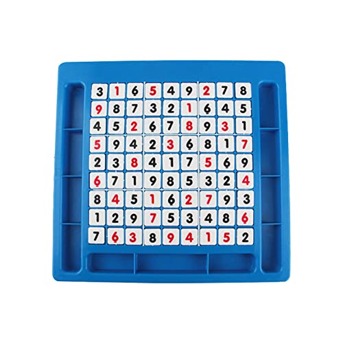 TYTUOO Sudoku Puzzle Kinder Sudoku Puzzle Zahlenwürfel Tischspiel Pädagogisches Mathe-Lernpuzzle- für Kinder Erwachsene Kinderspielzeug (Blue, One Size) von TYTUOO