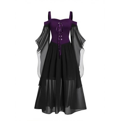TYUIOP kleider damen sommer mittelalter kleidung renaissance kleid und off shoulder bluse gürtel viktorianisches kostüm für karneval halloween rotkäppchen umhang mit ärmel gothic oberteil TYUIOP kleider damen sommer mittelalter kleidung renaissance kleid und off shoulder bluse gürtel viktorianisches kostüm für karneval halloween rotkäppchen umhang mit ärmel gothic oberteil von TYUIOP