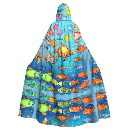 Schildkröte und Fisch Halloween Erwachsene Kapuzenumhang für Ostern Rollenspiele Ostern Schildkröte und Fisch Halloween Erwachsene Kapuzenumhang für Ostern Rollenspiele Ostern von TYUMH