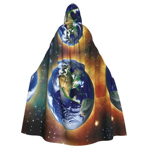TYUMH Cosmic Earth Halloween-Umhang mit Kapuze für Erwachsene, für Ostern, Rollenspiele, Ostern TYUMH Cosmic Earth Halloween-Umhang mit Kapuze für Erwachsene, für Ostern, Rollenspiele, Ostern von TYUMH