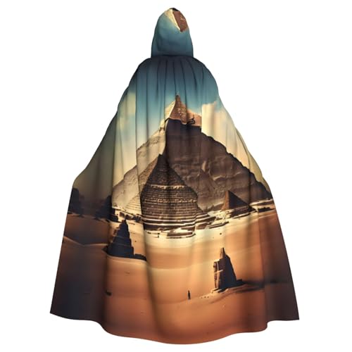TYUMH Dreaming of the Pyramids of Khufu Halloween Adult Hooded Cloak For Easter Role Play Easter TYUMH Dreaming of the Pyramids of Khufu Halloween Adult Hooded Cloak For Easter Role Play Easter von TYUMH