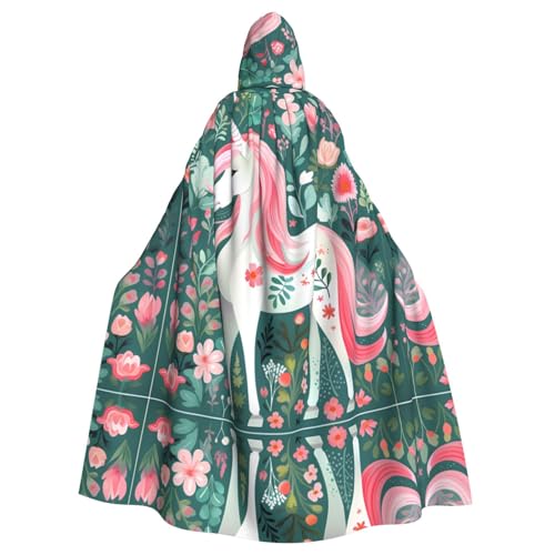 TYUMH Einhorn mit rosa Haaren, Halloween-Umhang mit Kapuze für Erwachsene, für Ostern, Rollenspiele, Ostern TYUMH Einhorn mit rosa Haaren, Halloween-Umhang mit Kapuze für Erwachsene, für Ostern, Rollenspiele, Ostern von TYUMH
