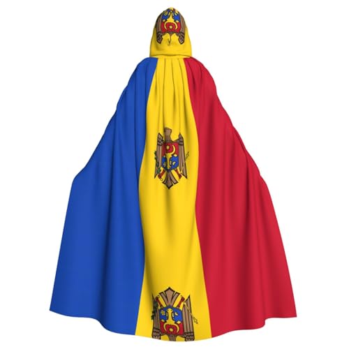 TYUMH Flagge Moldawiens, Halloween-Umhang mit Kapuze für Erwachsene, für Ostern, Rollenspiele, Ostern TYUMH Flagge Moldawiens, Halloween-Umhang mit Kapuze für Erwachsene, für Ostern, Rollenspiele, Ostern von TYUMH