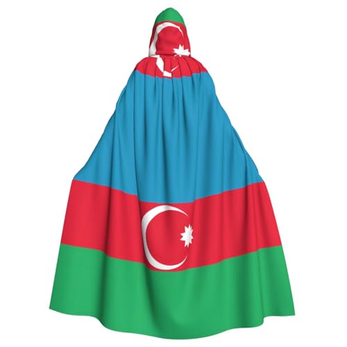 TYUMH Flagge von Aserbaidschan Halloween Erwachsene Kapuzenumhang für Ostern Rollenspiele Ostern von TYUMH