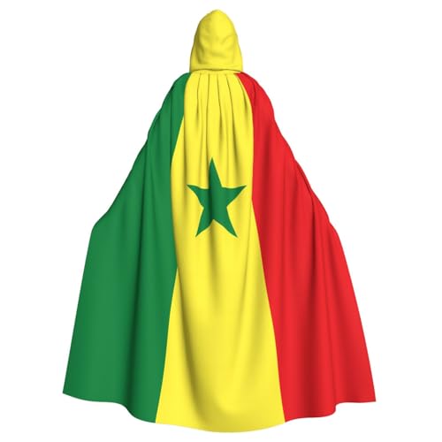 TYUMH Flagge von Senegal Halloween Erwachsene Kapuzenumhang für Ostern Rollenspiele Ostern von TYUMH