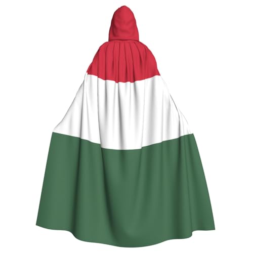 TYUMH Flagge von Ungarn, Halloween-Umhang mit Kapuze für Erwachsene, für Ostern, Rollenspiele, Ostern von TYUMH