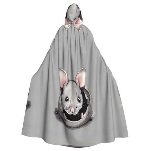 TYUMH Graue Ratte Halloween Erwachsene Kapuzenumhang für Ostern Rollenspiele Ostern TYUMH Graue Ratte Halloween Erwachsene Kapuzenumhang für Ostern Rollenspiele Ostern von TYUMH