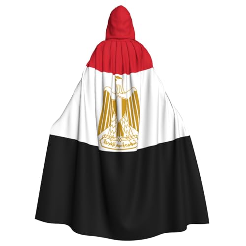 TYUMH Kapuzenumhang mit ägyptischer Flagge, Halloween, für Erwachsene, für Ostern, Rollenspiele, Ostern von TYUMH