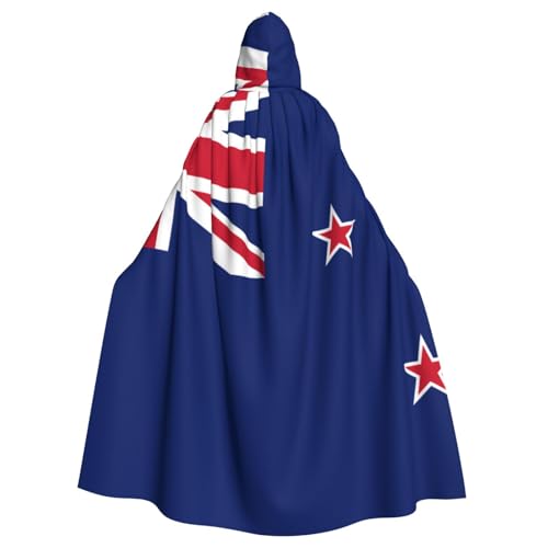 TYUMH Neuseeland-Flagge, Halloween, Erwachsenen-Kapuzenumhang für Ostern, Rollenspiele, Ostern von TYUMH