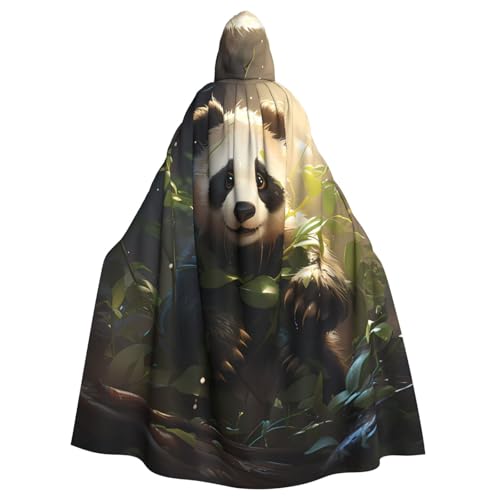 TYUMH Niedlicher Panda-Pflanzen-Umhang für Halloween, Erwachsene, Kapuzenumhang für Ostern, Rollenspiele, Ostern TYUMH Niedlicher Panda-Pflanzen-Umhang für Halloween, Erwachsene, Kapuzenumhang für Ostern, Rollenspiele, Ostern von TYUMH