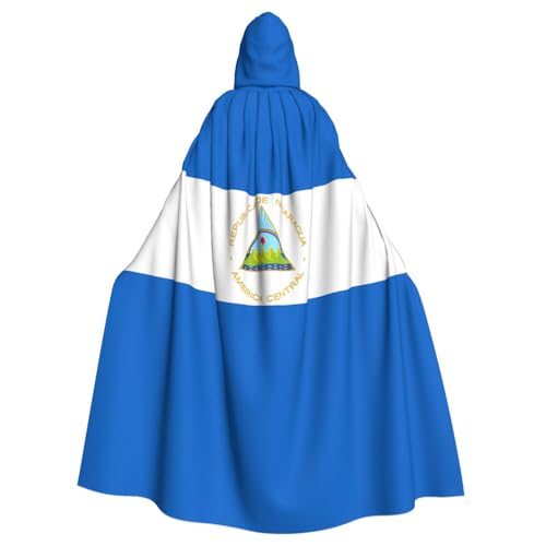 TYUMH Nikaragua-Flagge, Halloween-Umhang mit Kapuze für Erwachsene, für Ostern, Rollenspiele, Ostern TYUMH Nikaragua-Flagge, Halloween-Umhang mit Kapuze für Erwachsene, für Ostern, Rollenspiele, Ostern von TYUMH