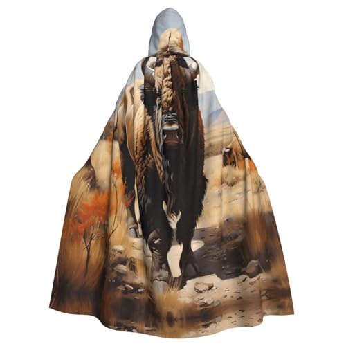 TYUMH Nordamerikanische Bisonherde Halloween Erwachsene Kapuzenumhang für Ostern Rollenspiele Ostern TYUMH Nordamerikanische Bisonherde Halloween Erwachsene Kapuzenumhang für Ostern Rollenspiele Ostern von TYUMH