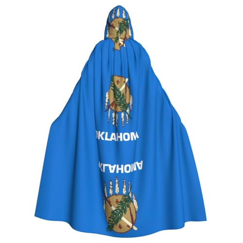 TYUMH Oklahoma State Flag Halloween Erwachsene Kapuzenumhang für Ostern Rollenspiele Ostern von TYUMH