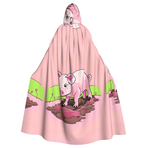 TYUMH Rosa Ferkel Halloween Erwachsene Kapuzenumhang für Ostern Rollenspiele Ostern TYUMH Rosa Ferkel Halloween Erwachsene Kapuzenumhang für Ostern Rollenspiele Ostern von TYUMH