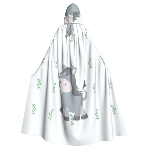 TYUMH Smiling Esel Halloween Erwachsene Kapuzenumhang für Ostern Rollenspiel Ostern von TYUMH