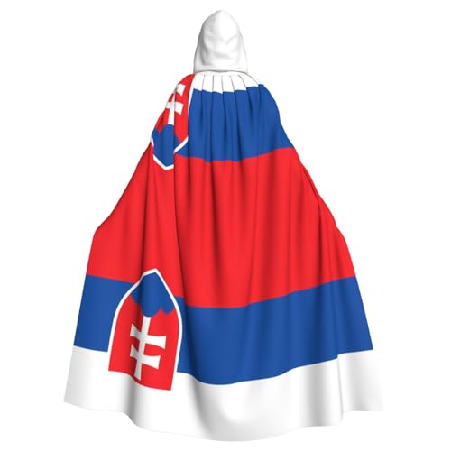TYUMH Umhang mit Kapuze für Erwachsene, Motiv: Flagge der Slowakei, Halloween, für Ostern, Rollenspiele, Ostern von TYUMH