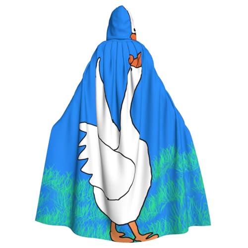 TYUMH Weiße Gans breitet seine Flügel aus, Halloween-Umhang mit Kapuze, für Erwachsene, für Ostern, Rollenspiele, Ostern TYUMH Weiße Gans breitet seine Flügel aus, Halloween-Umhang mit Kapuze, für Erwachsene, für Ostern, Rollenspiele, Ostern von TYUMH