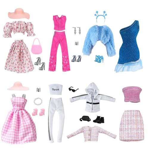 TYXHXTF 31 Stück Kleidung und Zubehör für 11,5 Zoll Kleidung für Puppen, Kleidung Schmuck Zubehör Set Kleider Schleife für 11,5 Zoll Puppe TYXHXTF 31 Stück Kleidung und Zubehör für 11,5 Zoll Kleidung für Puppen, Kleidung Schmuck Zubehör Set Kleider Schleife für 11,5 Zoll Puppe von TYXHXTF