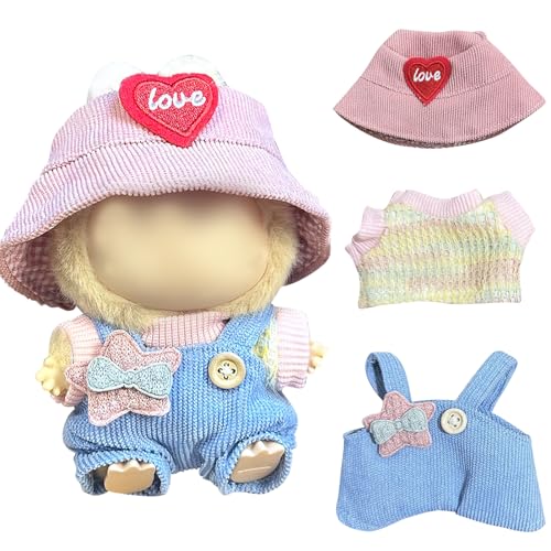 TYXHXTF La-pu-bu Puppenkleidung, Passende Kleidung für Die bu-bu-Plüsch Toy, Mini Plüsch Puppen Kleidung, 17 cm Große Kleidung für La-bu Puppe, bu-bu-bu Kleidung Plüsch von TYXHXTF