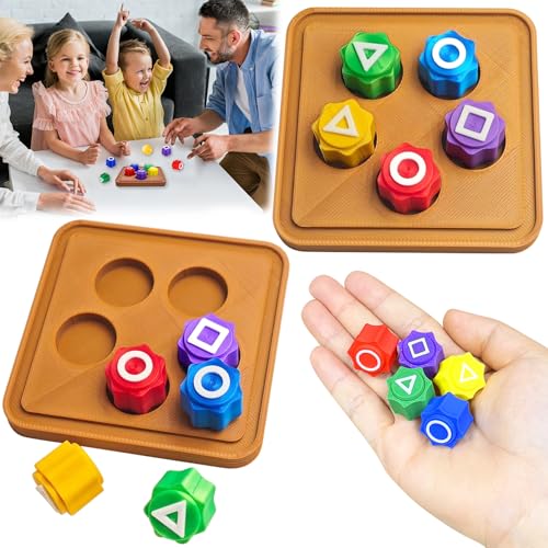 TZEKING Gonggi Korean Game,2 Sets Gonggi Game,Traditionelles Korean Gonggi Spiel,Koreanische Spiele Gonggi mit Basis,Stein Catching Spiel,Auge Koordination Training Spielzeug für Kinder Erwachsene von TZEKING