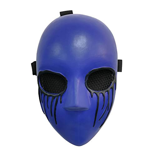 TZLCOS Eyeless Jack Horror Maske Killer Cosplay Latex Zubehör Halloween Kostüm Zubehör Blau von TZLCOS